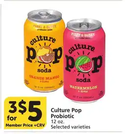 Albertsons Culture Pop Probiotic offer