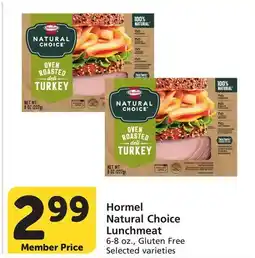 Albertsons Hormel Natural Choice Lunchmeat offer