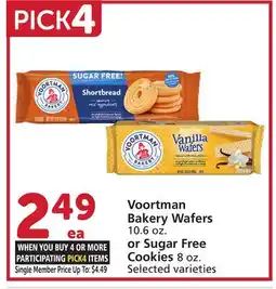 Albertsons Voortman Bakery Wafers 10.6 oz. or Sugar Free Cookies 8 oz offer