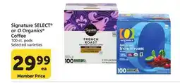 Albertsons Signature SELECT or O Organics Coffee offer