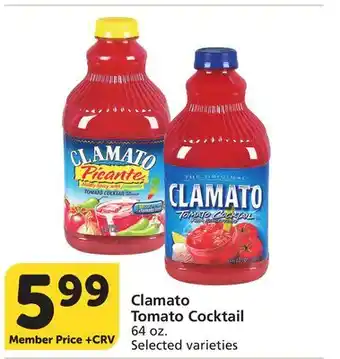Albertsons Clamato Tomato Cocktail offer