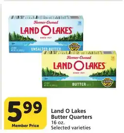 Albertsons Land O Lakes Butter Quarters offer