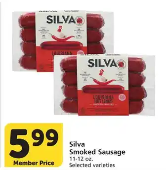 Albertsons Silva Smoked Sausage offer