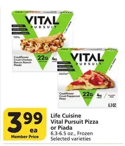 Albertsons Life Cuisine Vital Pursuit Pizza or Piada offer