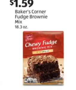 Aldi Baker's Corner Fudge Brownie Mix offer