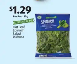 Aldi Flat Leaf Spinach Salad offer