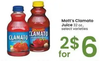 Albertsons Mott's clamato juice offer
