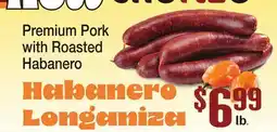 Vallarta Supermarkets Premium Pork with Roasted Habanero offer