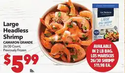 Vallarta Supermarkets Large Headless Shrimp/ CAMARON GRANDE offer