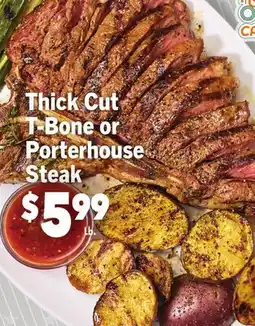 Vallarta Supermarkets Thick Cut T-Bone or Porterhouse Steak offer