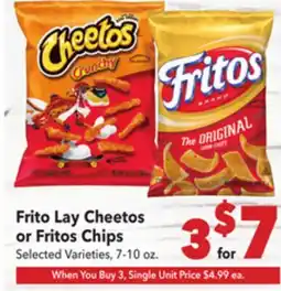 Vallarta Supermarkets Frito Lay Cheetos or Fritos Chips offer