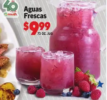 Vallarta Supermarkets Aguas Frescas offer