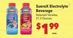 Vallarta Supermarkets SueroX Electrolyte Beverage offer
