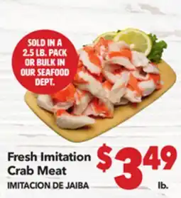 Vallarta Supermarkets Fresh Imitation Crab Meat / IMITACION DE JAIBA offer