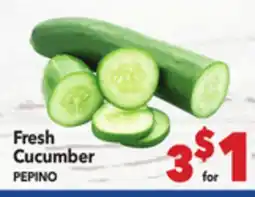 Vallarta Supermarkets Fresh Cucumber / PEPINO offer