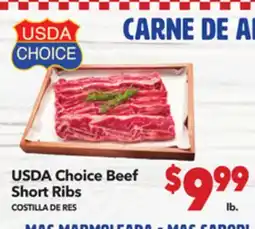 Vallarta Supermarkets USDA Choice Beef Short Ribs / COSTILLA DE RES offer