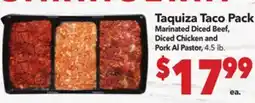 Vallarta Supermarkets Taquiza Taco Pack Marinated offer