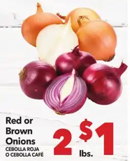 Vallarta Supermarkets Red or Brown Onions / CEBOLLA ROJA O CEBOLLA CAFÉ offer