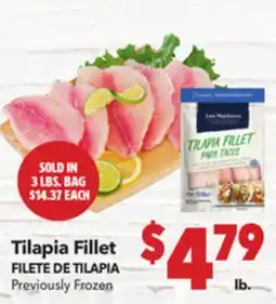 Vallarta Supermarkets Tilapia Fillet / FILETE DE TILAPIA offer