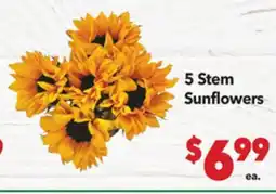 Vallarta Supermarkets 5 Stem Sunflowers offer