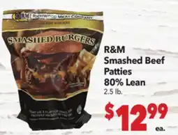 Vallarta Supermarkets R&M Smashed Beef Patties 80% Lean offer
