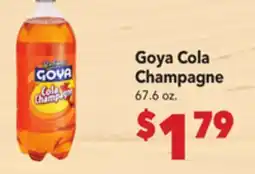 Vallarta Supermarkets Goya Cola Champagne offer