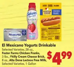 Vallarta Supermarkets El Mexicano Yogurts Drinkable offer
