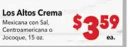 Vallarta Supermarkets Los Altos Crema offer