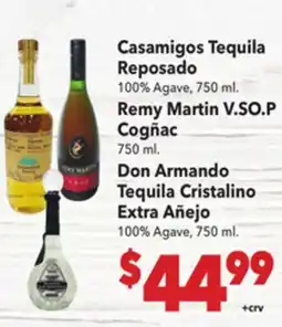 Vallarta Supermarkets Casamigos Tequila Reposado offer