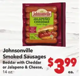Vallarta Supermarkets Johnsonville Smoked Sausages offer