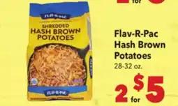 Vallarta Supermarkets Flav-R-Pac Hash Brown Potatoes offer