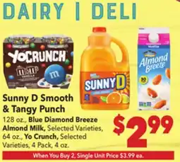Vallarta Supermarkets Sunny D Smooth & Tangy Punch offer
