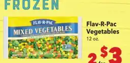 Vallarta Supermarkets Flav-R-Pac Vegetables offer