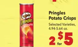 Vallarta Supermarkets Pringles Potato Crisps offer