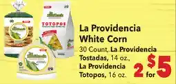 Vallarta Supermarkets La Providencia White Corn offer