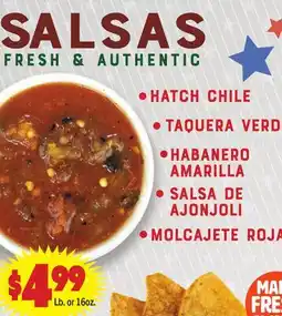 Vallarta Supermarkets SALSAS FRESH & AUTHENTIC offer