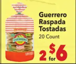 Vallarta Supermarkets Guerrero Raspada Tostadas offer