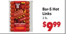 Vallarta Supermarkets Bar-S Hot Links offer