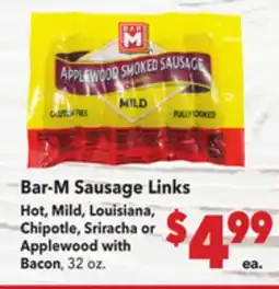 Vallarta Supermarkets Bar-M Sausage Links offer