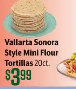 Vallarta Supermarkets Vallarta Sonora Style Mini Flour Tortillas offer