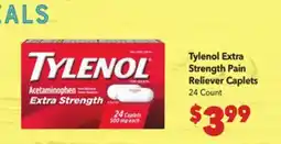 Vallarta Supermarkets Tylenol Extra Strength Pain Reliever Caplets offer