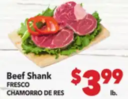 Vallarta Supermarkets Beef Shank / FRESCO CHAMORRO DE RES offer