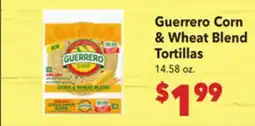 Vallarta Supermarkets Guerrero Corn & Wheat Blend Tortillas offer