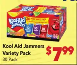 Vallarta Supermarkets Kool Aid Jammers Variety Pack offer