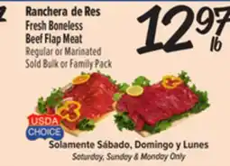 El Super Fresh Boneless Beef Flap Meat offer