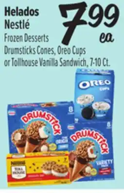 El Super Frozen DessertsDrumsticks Cones, Oreo Cupsor Tollhouse Vanilla Sandwich offer