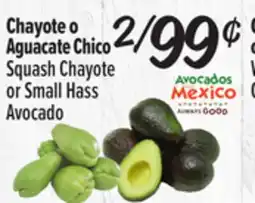 El Super Squash Chayote or Small Hass Avocado offer