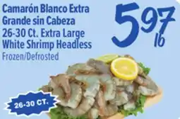 El Super 26-30Ct. Extra Large White Shrimp Headless offer
