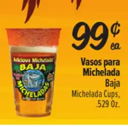 El Super Baja Michelada Cups offer