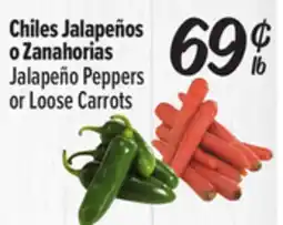 El Super Jalapeño Peppers or Loose Carrots offer
